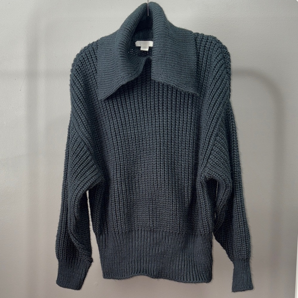 H&M Teal Knitted Sweater